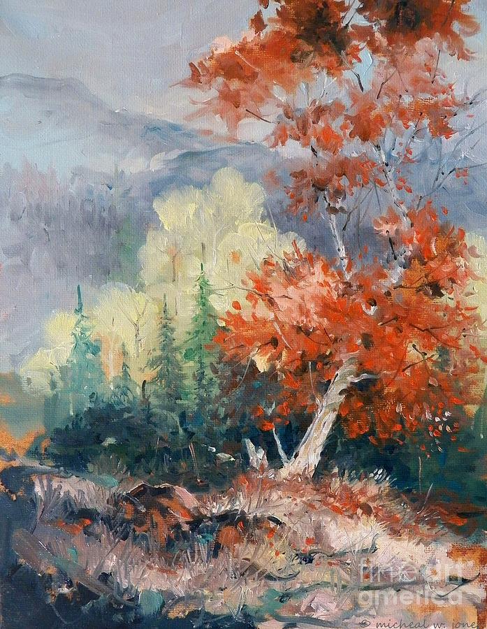 Oklahoma Autumn #3 Painting by Micheal Jones
