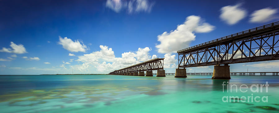 Old Bahia Honda Bridge Florida Keys #3 Photograph by Hans- Juergen Leschmann