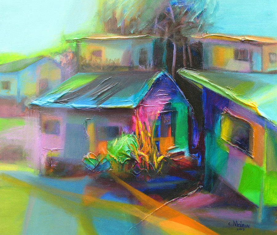 Old Houses #3 Painting by Cynthia McLean