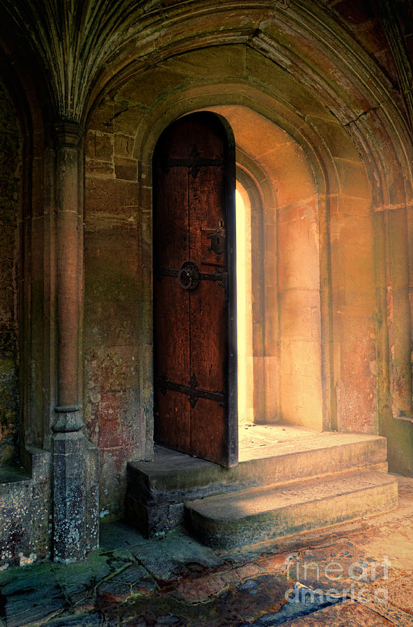 Gothic Photograph - Open Door #3 by Jill Battaglia