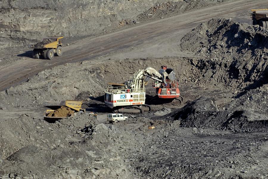 Opencast Coal Mine #3 by Simon Fraser/science Photo Library