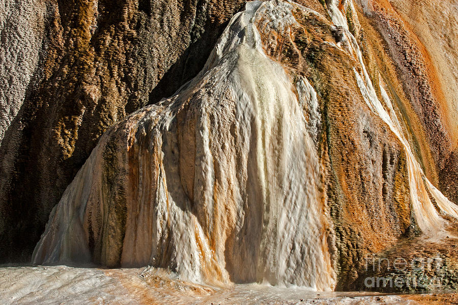 Orange Spring Mound at Mammoth Hot Springs #3 Photograph by Fred Stearns