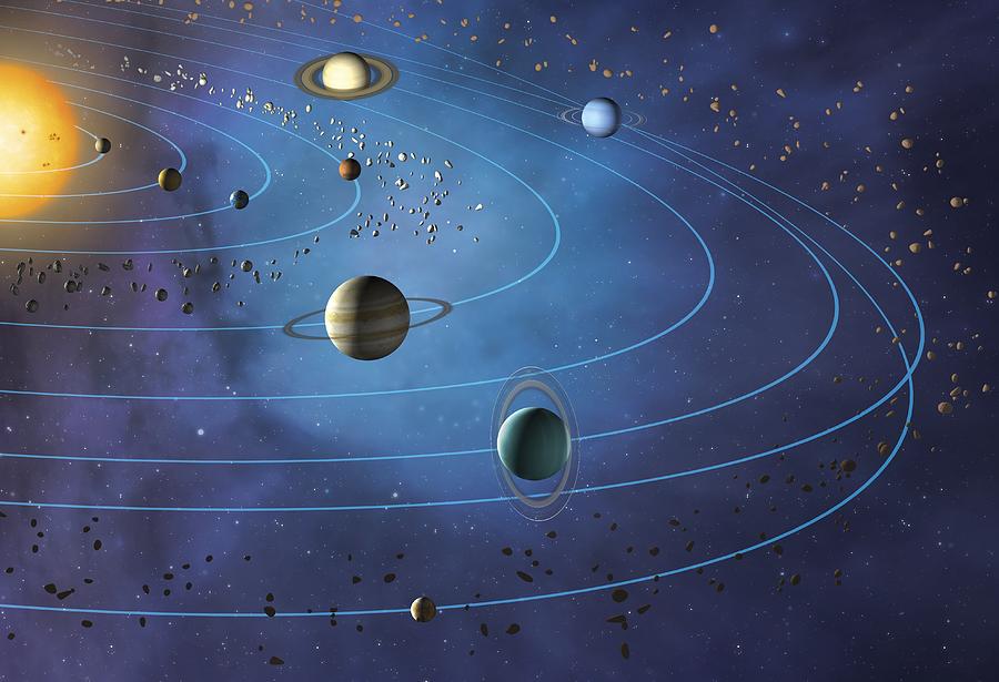 Orbits Of Planets In The Solar System By Mark Garlickscience Photo Library