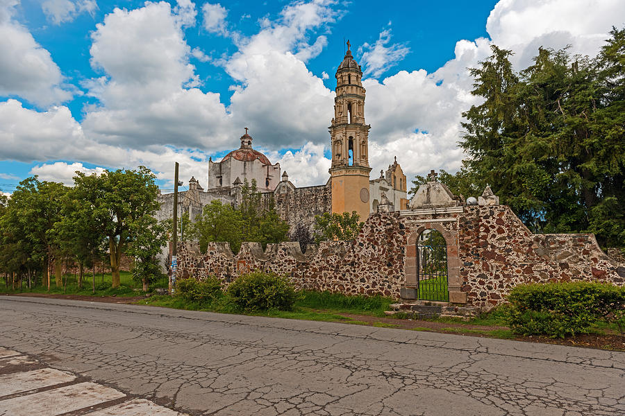 Landmark Photograph - Oxtotipac church and monastery Mexico #3 by Marek Poplawski