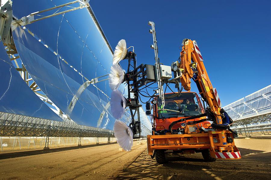 Parabolic Trough Solar Power Plant #3 Photograph by Philippe Psaila