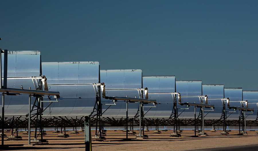 Parabolic Troughs At A Solar Power Station #3 Photograph by Jim West/science Photo Library