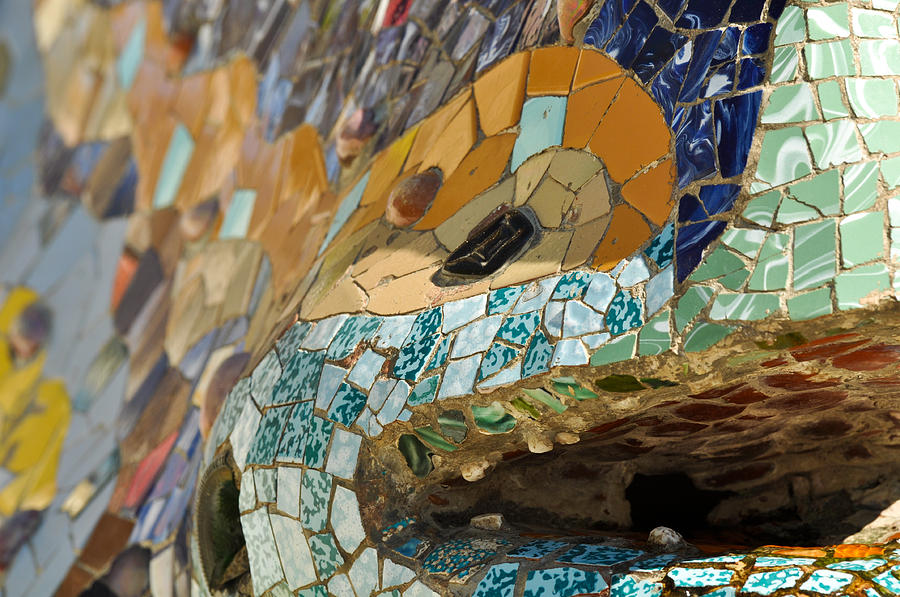 Summer Photograph - Parc Guell in Barcelona Spain #3 by Brandon Bourdages