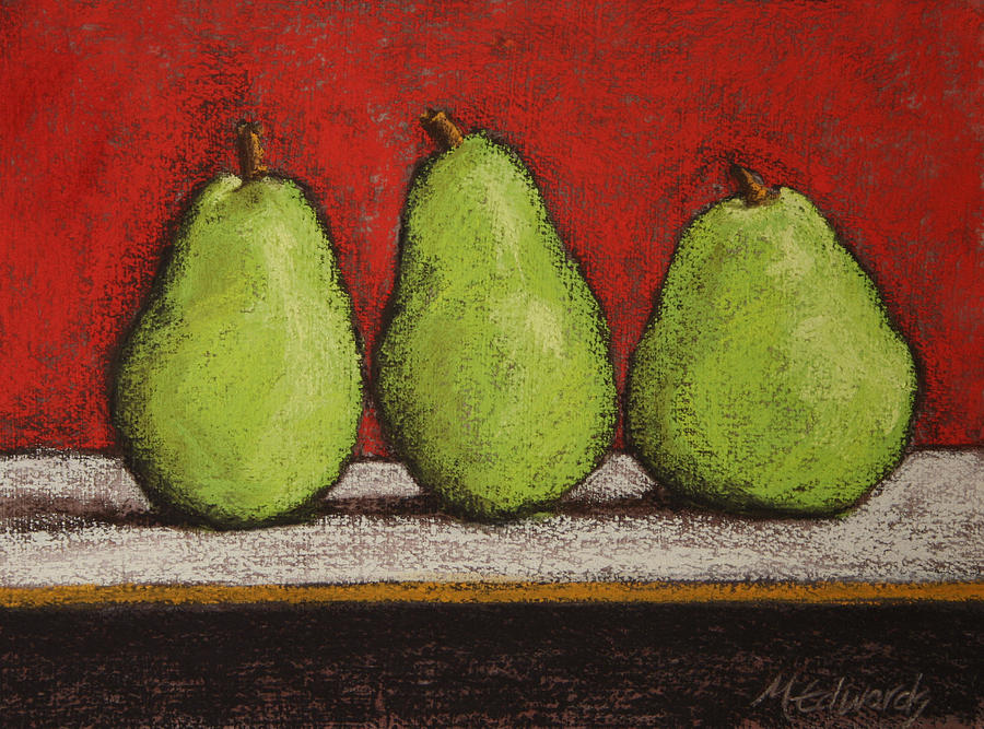 3 Pears Pastel by Marna Edwards Flavell