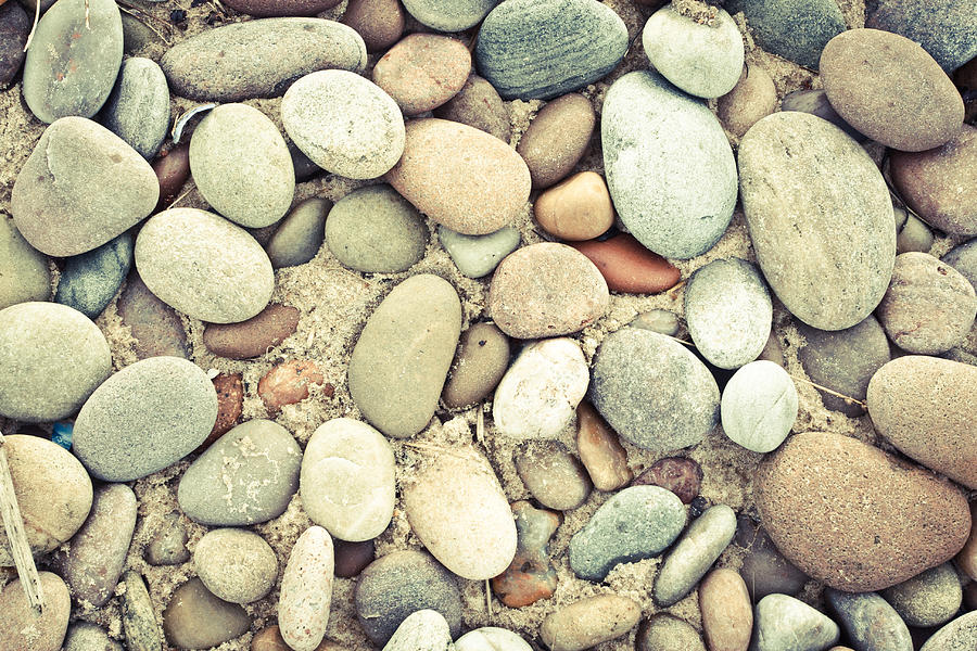 Abstract Photograph - Pebbles #3 by Tom Gowanlock