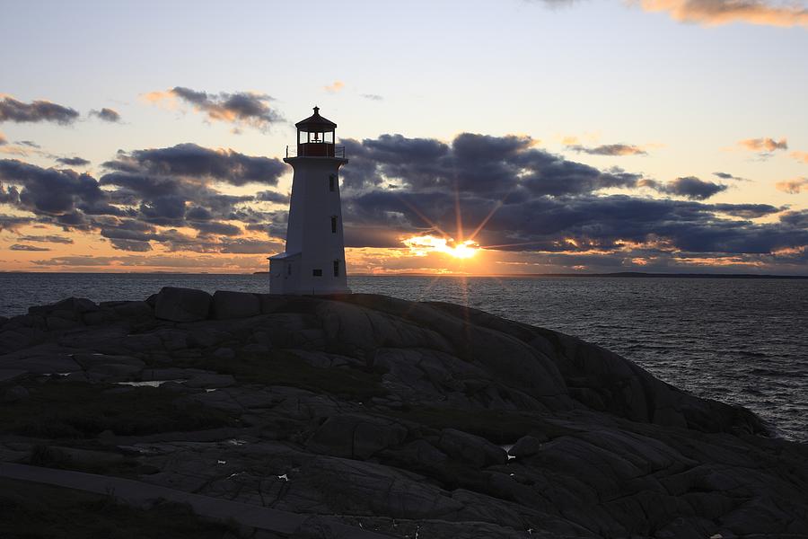 Peggys Cove Lighthouse Nova Scotia Canada #4 Photograph by Gary Corbett