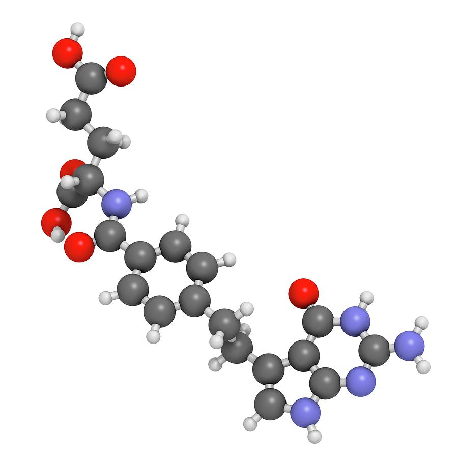 Pemetrexed Lung Cancer Drug Molecule #3 Photograph by Molekuul