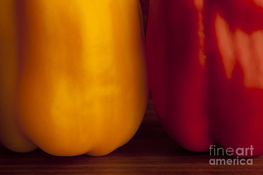 Still Life Photograph - Peppers still Life close-up #3 by Jim Corwin