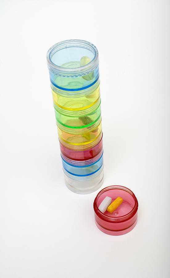 Pill Jars #3 Photograph by Science Stock Photography