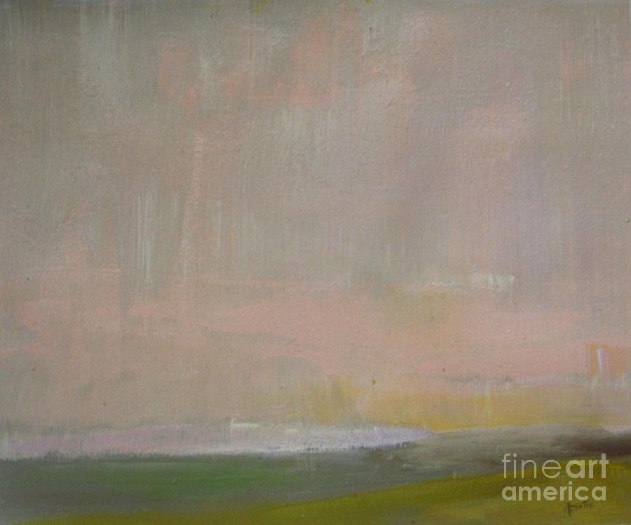 Abstract Painting - Pink Dusk #1 by Vesna Antic