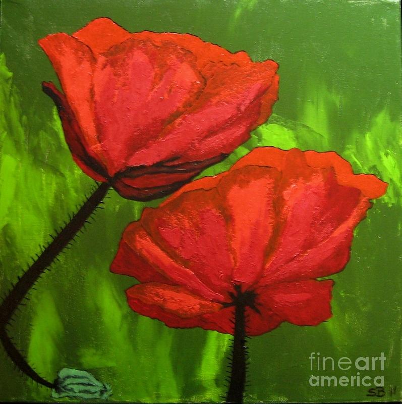 Poppies #1 Painting by Susanne Baumann