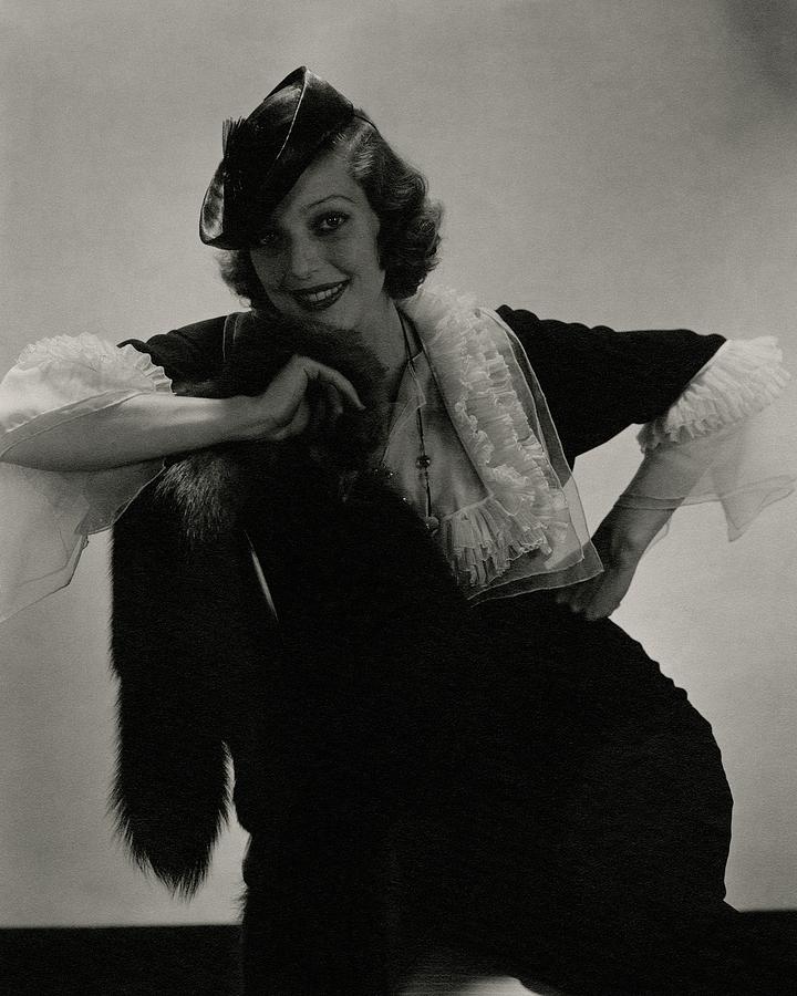 Portrait Of Loretta Young Photograph by Edward Steichen