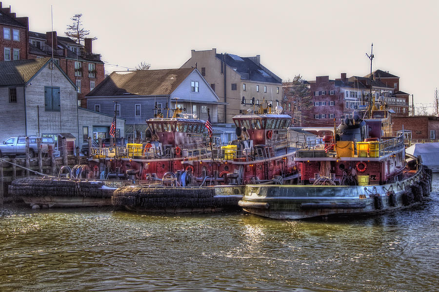 Boat Photograph - Portsmouth Tugs #3 by Joann Vitali