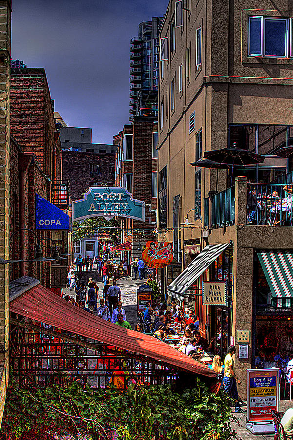 Seattle Photograph - Post Alley - Seattle #3 by David Patterson