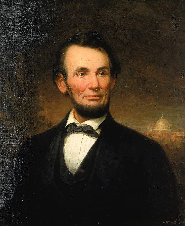 President Abraham Lincoln Painting by MotionAge Designs