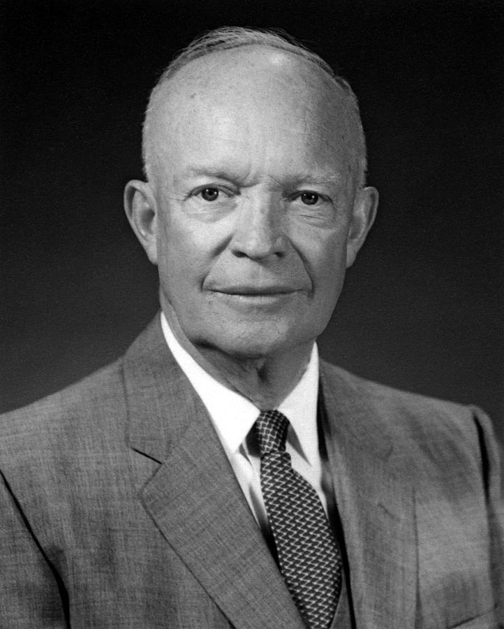 Dwight Eisenhower Photograph - President Dwight Eisenhower - Four by War Is Hell Store