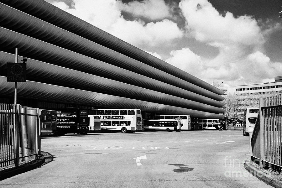 Architecture Photograph - Preston bus station England UK #3 by Joe Fox