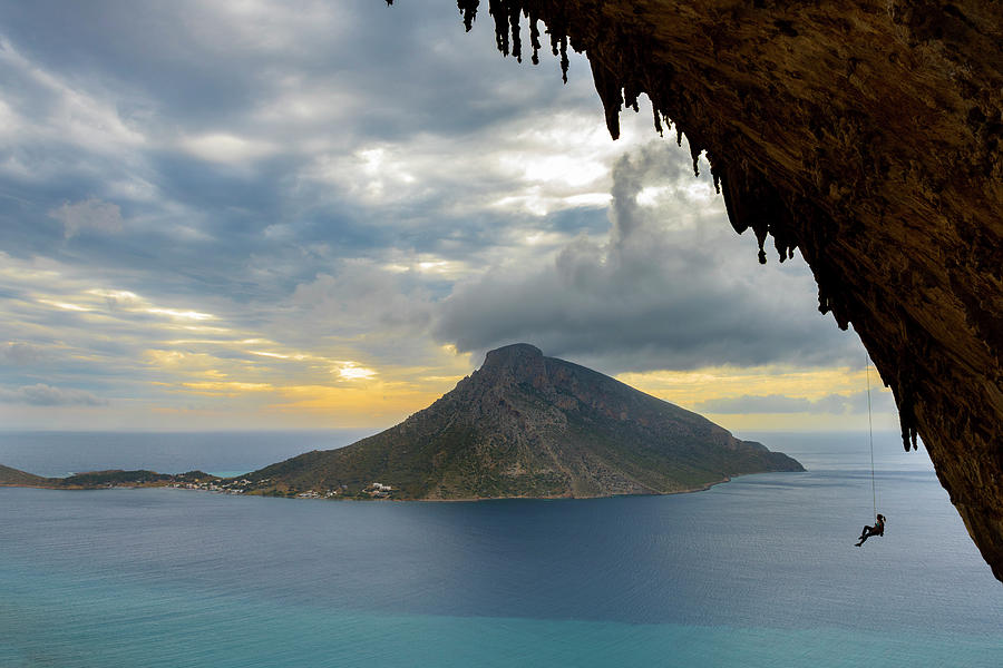 Professional Climber Rock Climbing #3 Photograph by Paolo Sartori