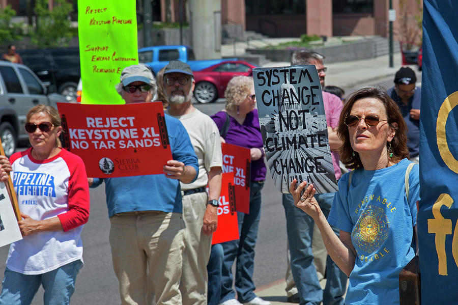 Protest Against Keystone Xl Pipeline Photograph By Jim West Pixels