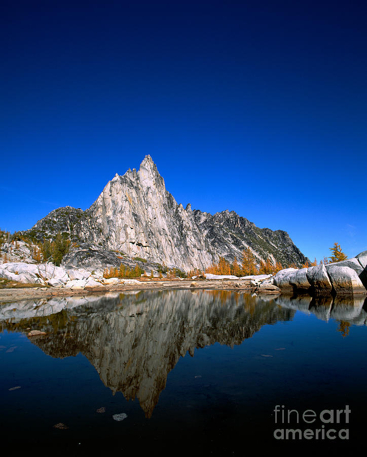 Prusik Peak Reflection In Gnome Tarn #3 Photograph by Tracy Knauer