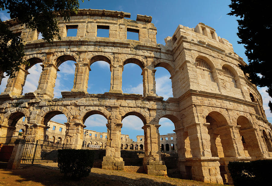 Architecture Photograph - Pula, Istria County, Croatia. The Roman #3 by Panoramic Images