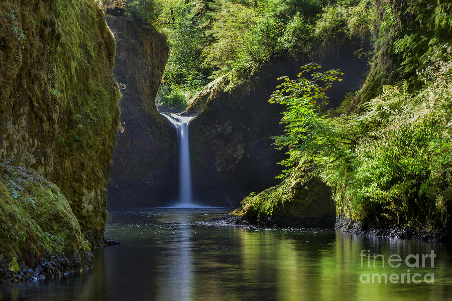 Waterfall Photograph - Punchbowl Falls - Oregon by Brian Jannsen