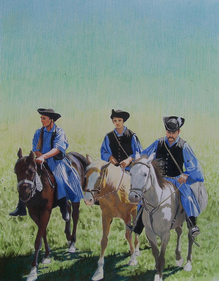 Puszta Cowboys Painting by Constance Drescher