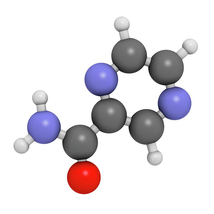 Pyrazinamide Tuberculosis Drug Molecule Photograph by Molekuul - Fine ...