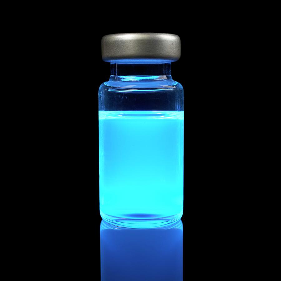 Quantum Dot Sample Under Uv Light #3 Photograph by Science Photo Library