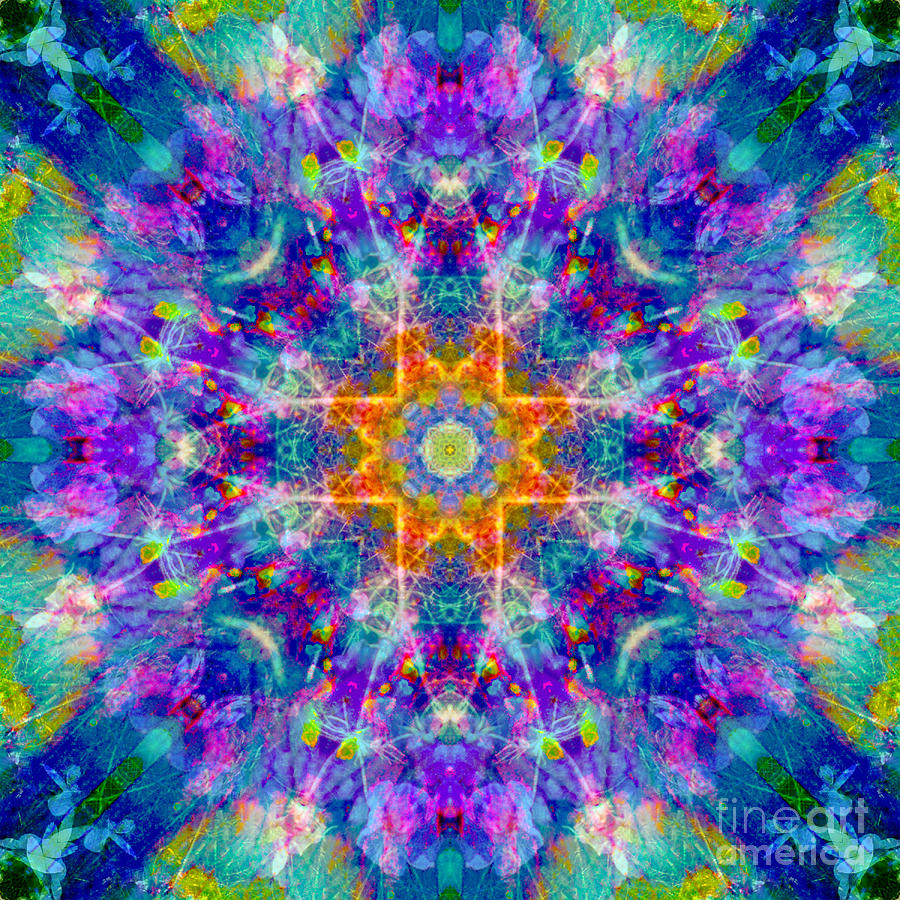 Rainbow Cosmos Mandala Digital Art By Susan Bloom - Fine Art America