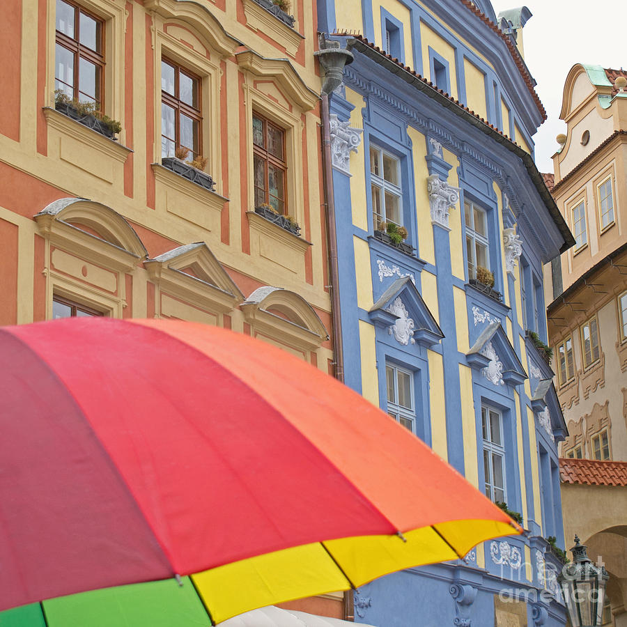 Rainy Day in Prague Photograph by Ann Horn