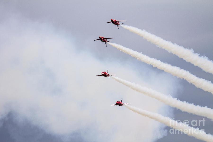 Red Arrows Photograph by Airpower Art