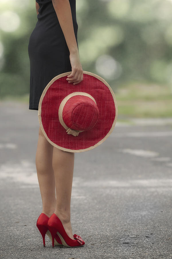 Hat Photograph - Red Sun Hat #3 by Joana Kruse