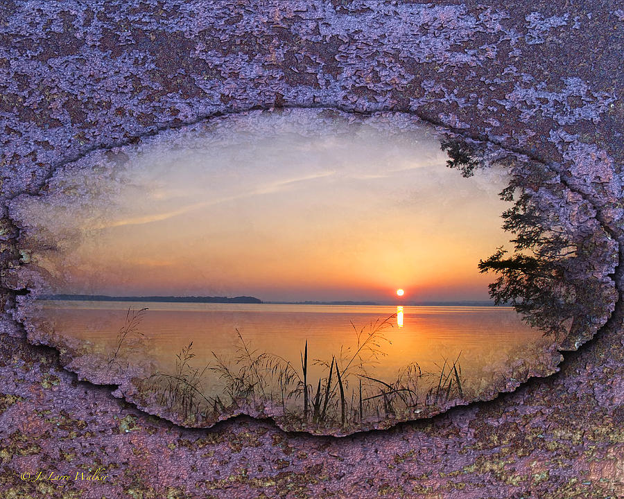Reelfoot Lake Sunrise #3 Digital Art by J Larry Walker