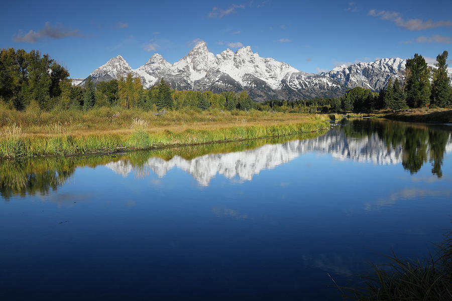 Reflection Of Mountain Range On Water Photograph By Panoramic Images 