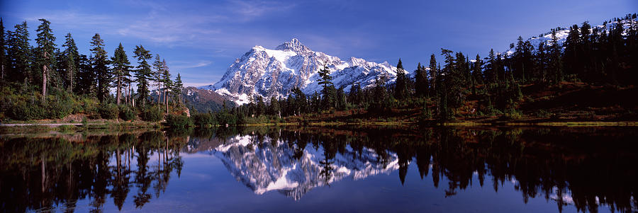 North Cascades National Park Photograph - Reflection Of Mountains In A Lake, Mt #3 by Panoramic Images