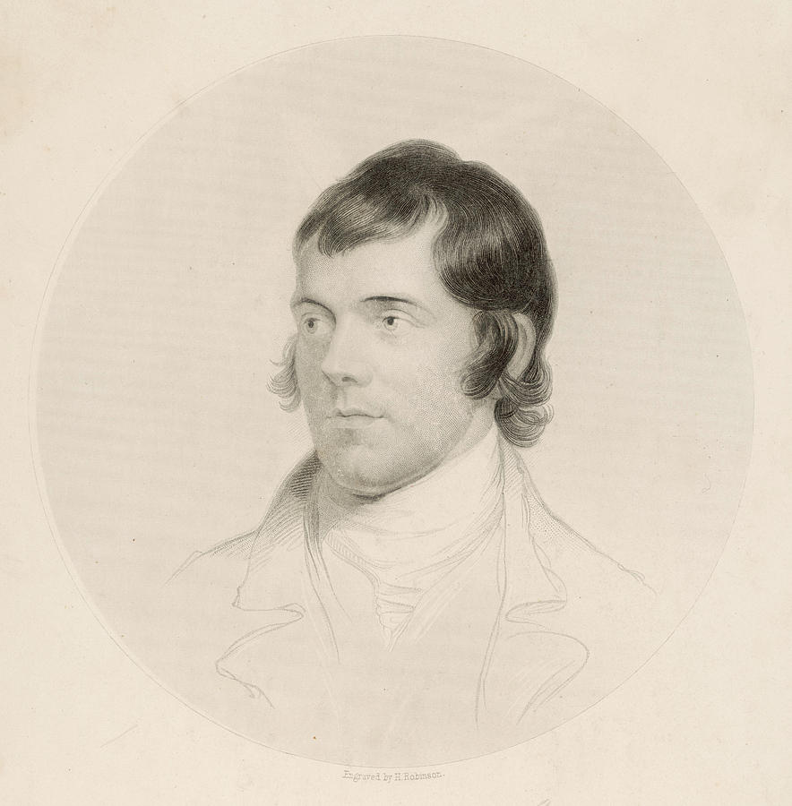 Robert Burns Scottish National Poet Drawing by Mary Evans Picture ...