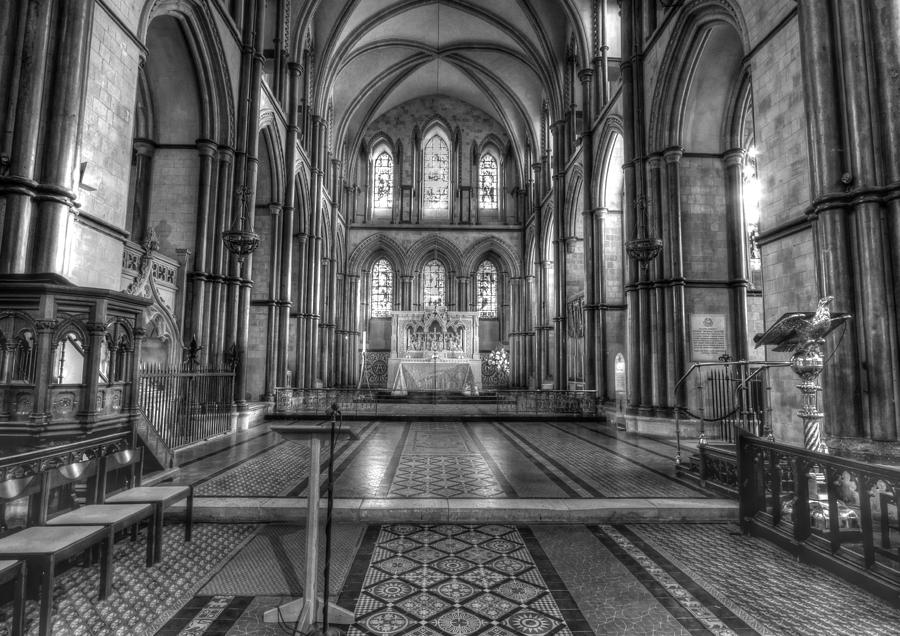 Rochester Cathedral interior HDR. #3 Photograph by David French