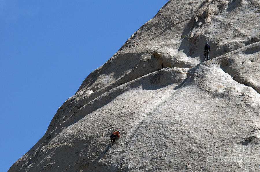 Rock Climbers, Joshua Tree Np #3 Photograph by Mark Newman