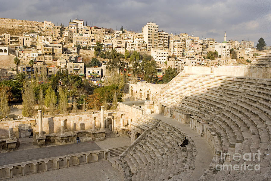 Roman Theater, Amman, Jordan #3 Photograph by Adam Sylvester