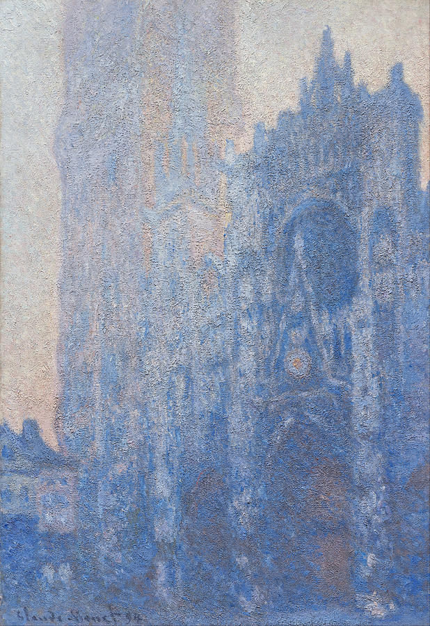 Rouen Cathedral Facade #4 Painting by Claude Monet