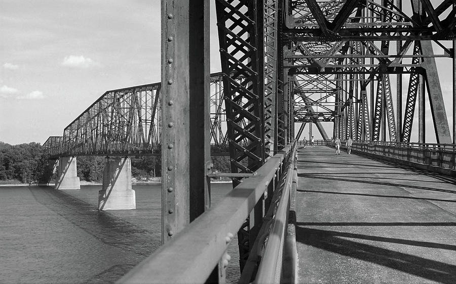 Route 66 - Chain of Rocks Bridge Photograph by Frank Romeo