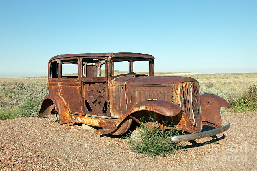 Route 66 Memorial Painted Desert Petrified Forest National Park #3 Photograph by Fred Stearns