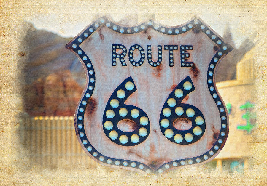 Car Photograph - Route 66 #3 by Ricky Barnard