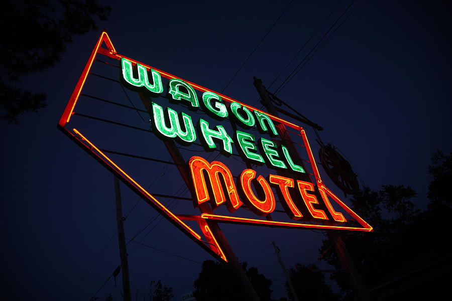 Route 66 - Wagon Wheel Motel 2012 #3 Photograph by Frank Romeo