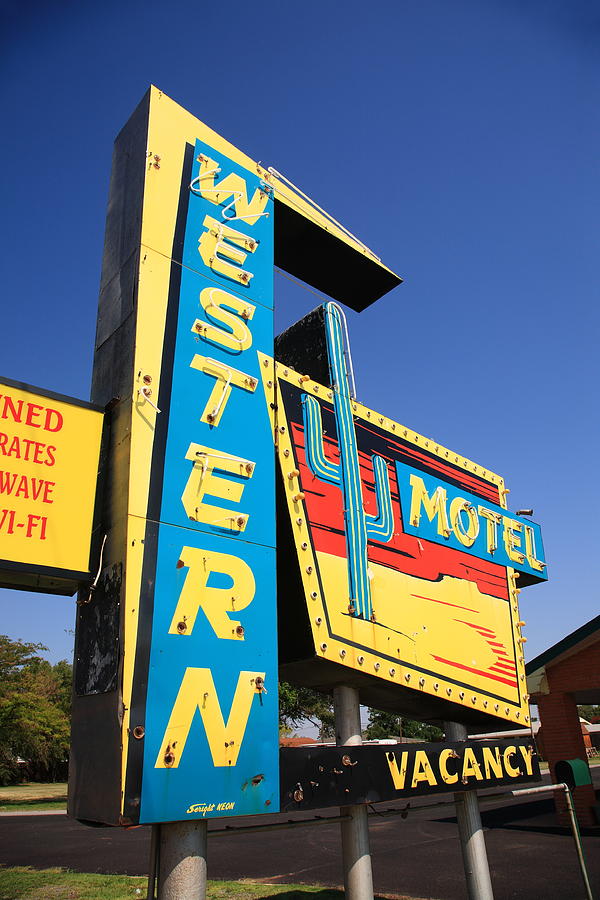 Route 66 - Western Motel 2012 Photograph by Frank Romeo